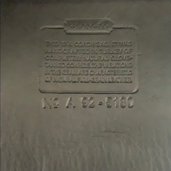 Vintage Coach Leather Briefcase: No A 92-5180 - Picture 11 of 13